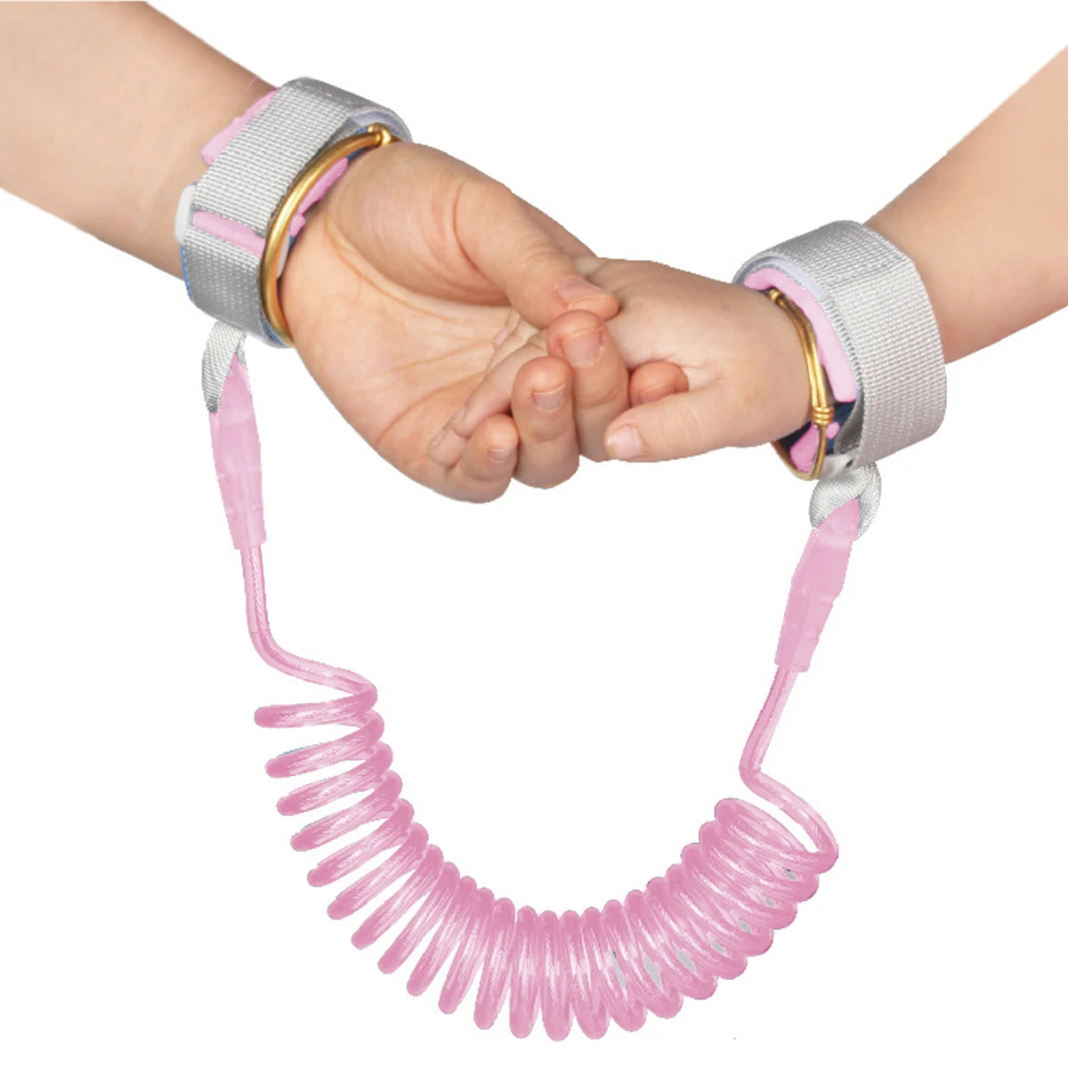 Child Safety Harness Leash helps keep toddlers and kids safe in crowded places. Adjustable wristband and traction rope design provides comfort, security, and anti-lost protection during travel, shopping, and outdoor activitie