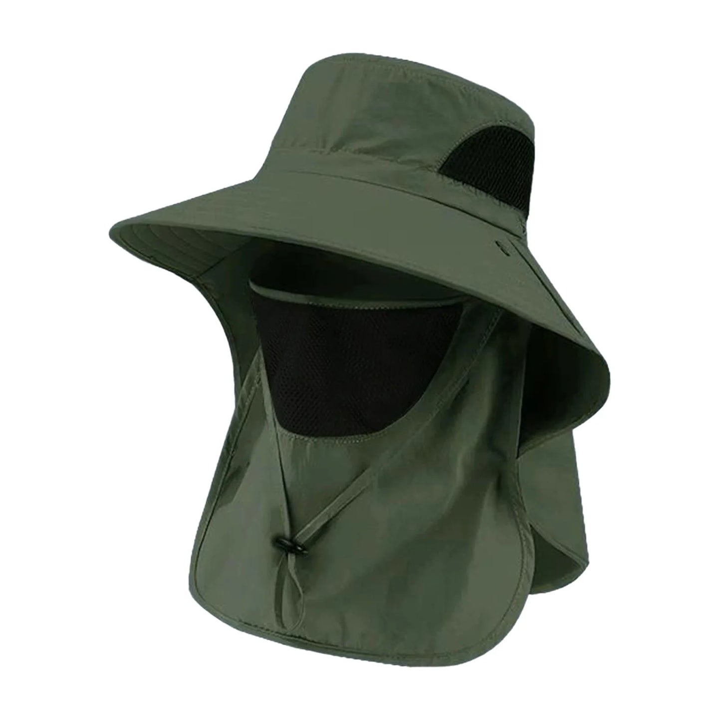 Sun Fishing Hat for women features a wide brim and neck cover for extra sun protection. Breathable and lightweight design helps protect from UV rays during travel, beach trips, fishing, and outdoor activities.