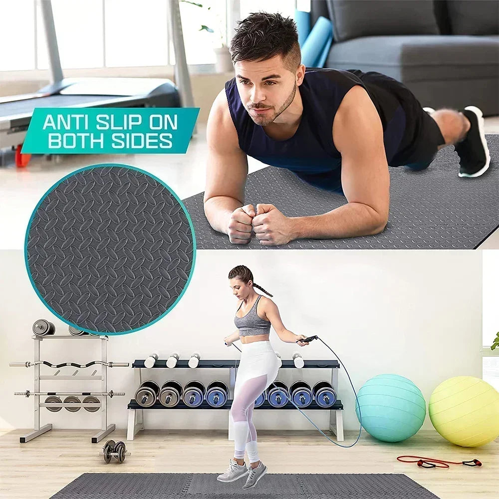 EVA Interlocking Foam Fitness Mat 4–20PCS – Non-Slip Home Gym & Kids Floor Tiles