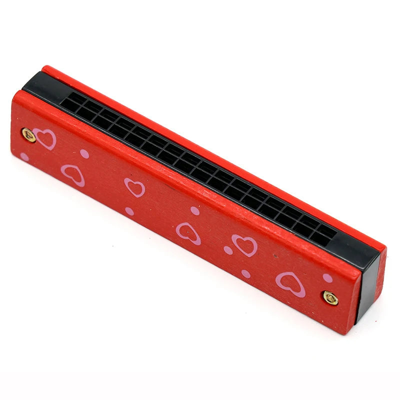 16-Hole Wooden Harmonica is a cute cartoon animal musical toy for kids. It helps improve creativity and early learning while making music fun for children.