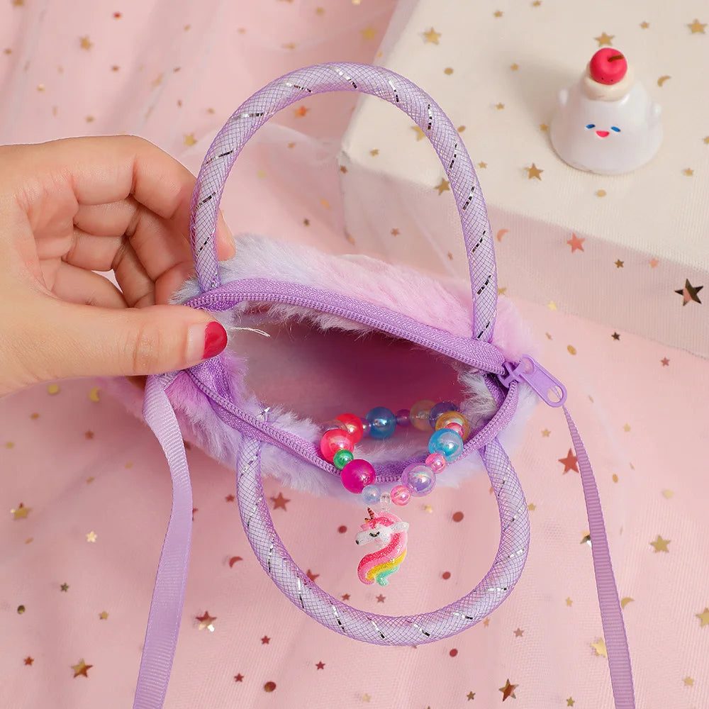 Cute Cartoon Mini Unicorn Handbags For Little Girls