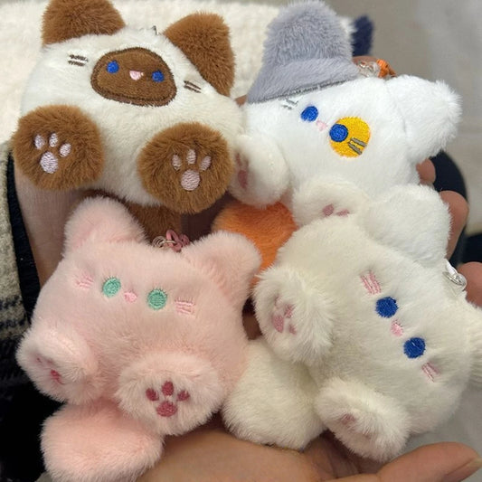 Cute Plush Kitten Doll Keychain Pendant – Backpack & Couple Bag Decoration Gift
