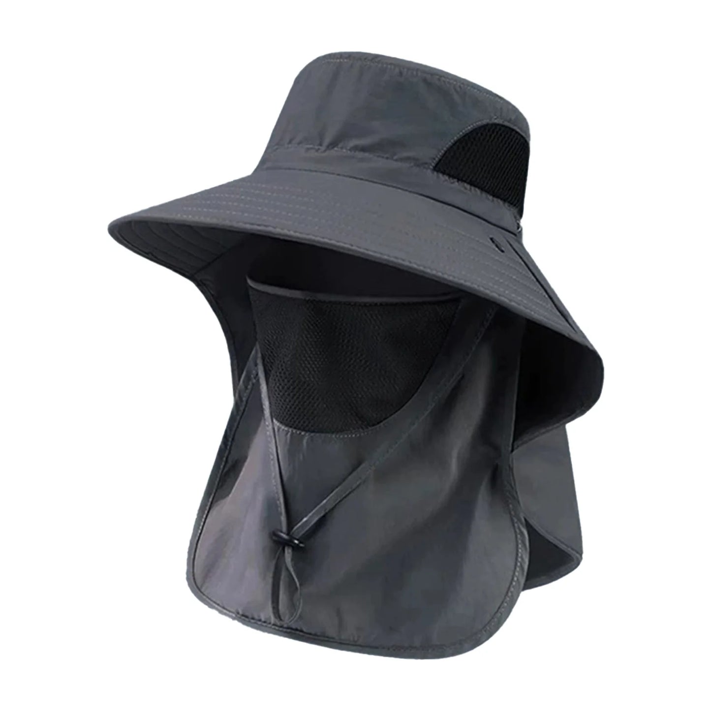 Sun Fishing Hat for women features a wide brim and neck cover for extra sun protection. Breathable and lightweight design helps protect from UV rays during travel, beach trips, fishing, and outdoor activities.