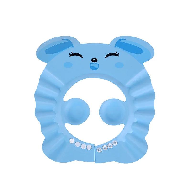 Baby Shower Soft Cap is designed to protect kids’ eyes and ears during hair washing and bathing. Soft, adjustable, and comfortable design helps make shampoo time safer and more enjoyable for children.