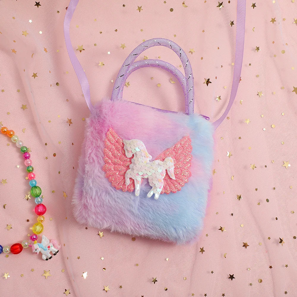Cute Cartoon Mini Unicorn Handbags For Little Girls