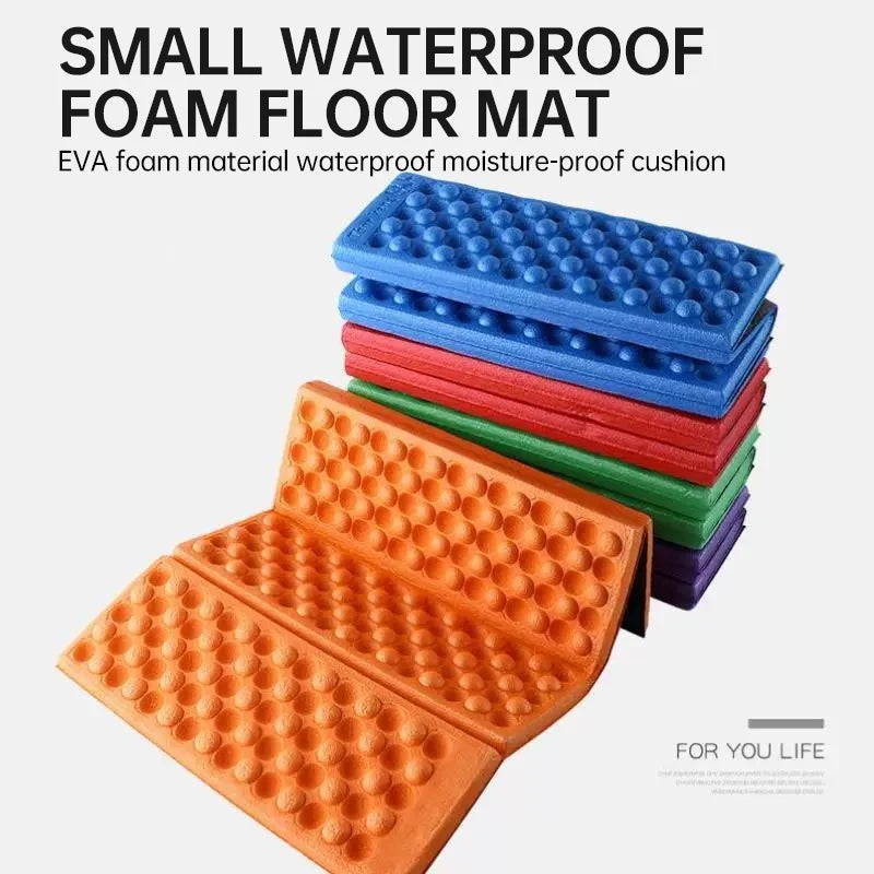 Portable Mini Waterproof Foam Mat is lightweight, foldable, and comfortable for camping, hiking, fishing, and outdoor activities. It can be used as a seat cushion or kneeling mat to keep you clean and comfortable anywhere.