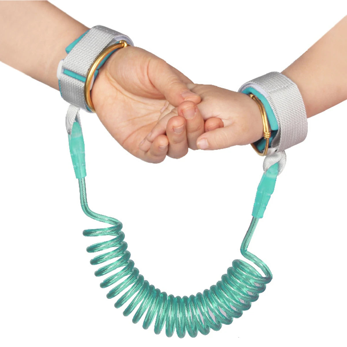 Child Safety Harness Leash helps keep toddlers and kids safe in crowded places. Adjustable wristband and traction rope design provides comfort, security, and anti-lost protection during travel, shopping, and outdoor activitie