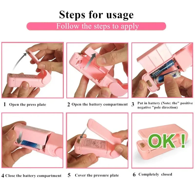 Mini Heat Bag Sealing Machine – Portable Food Bag Sealer for Fresh Food Storage