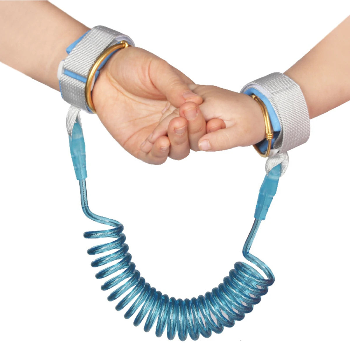 Child Safety Harness Leash helps keep toddlers and kids safe in crowded places. Adjustable wristband and traction rope design provides comfort, security, and anti-lost protection during travel, shopping, and outdoor activitie