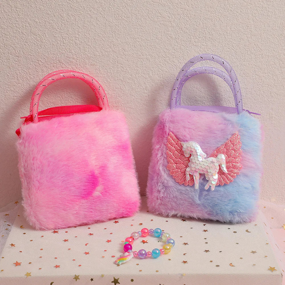 Cute Cartoon Mini Unicorn Handbags For Little Girls