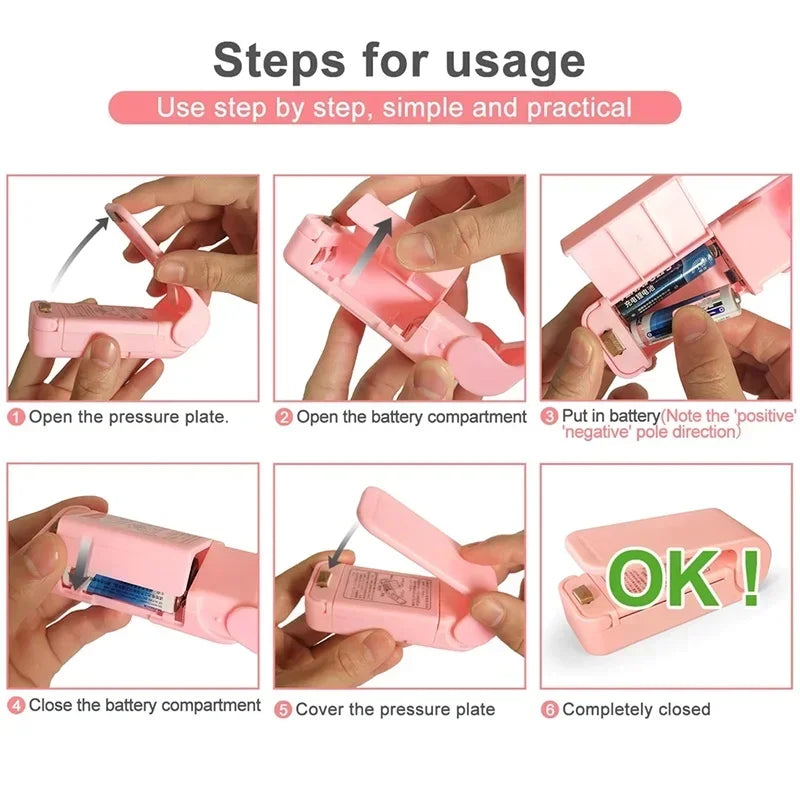 Mini Heat Bag Sealing Machine – Portable Food Bag Sealer for Fresh Food Storage