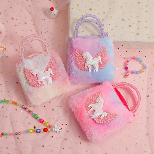 Cute Cartoon Mini Unicorn Handbags For Little Girls