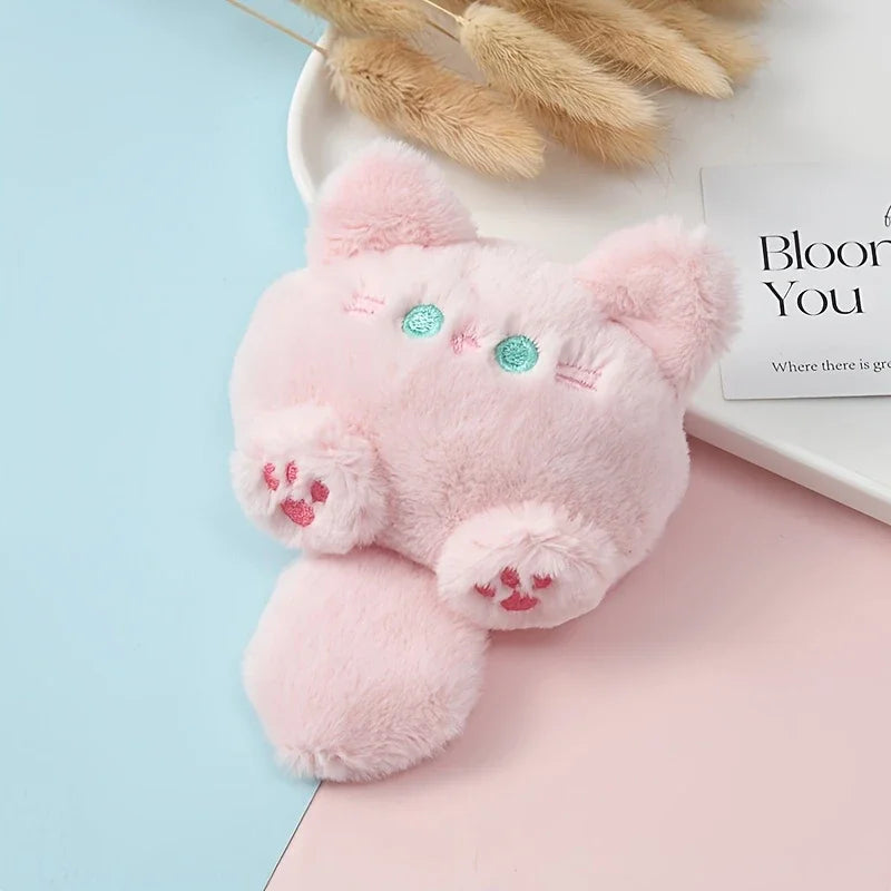 Cute Plush Kitten Doll Keychain Pendant – Backpack & Couple Bag Decoration Gift