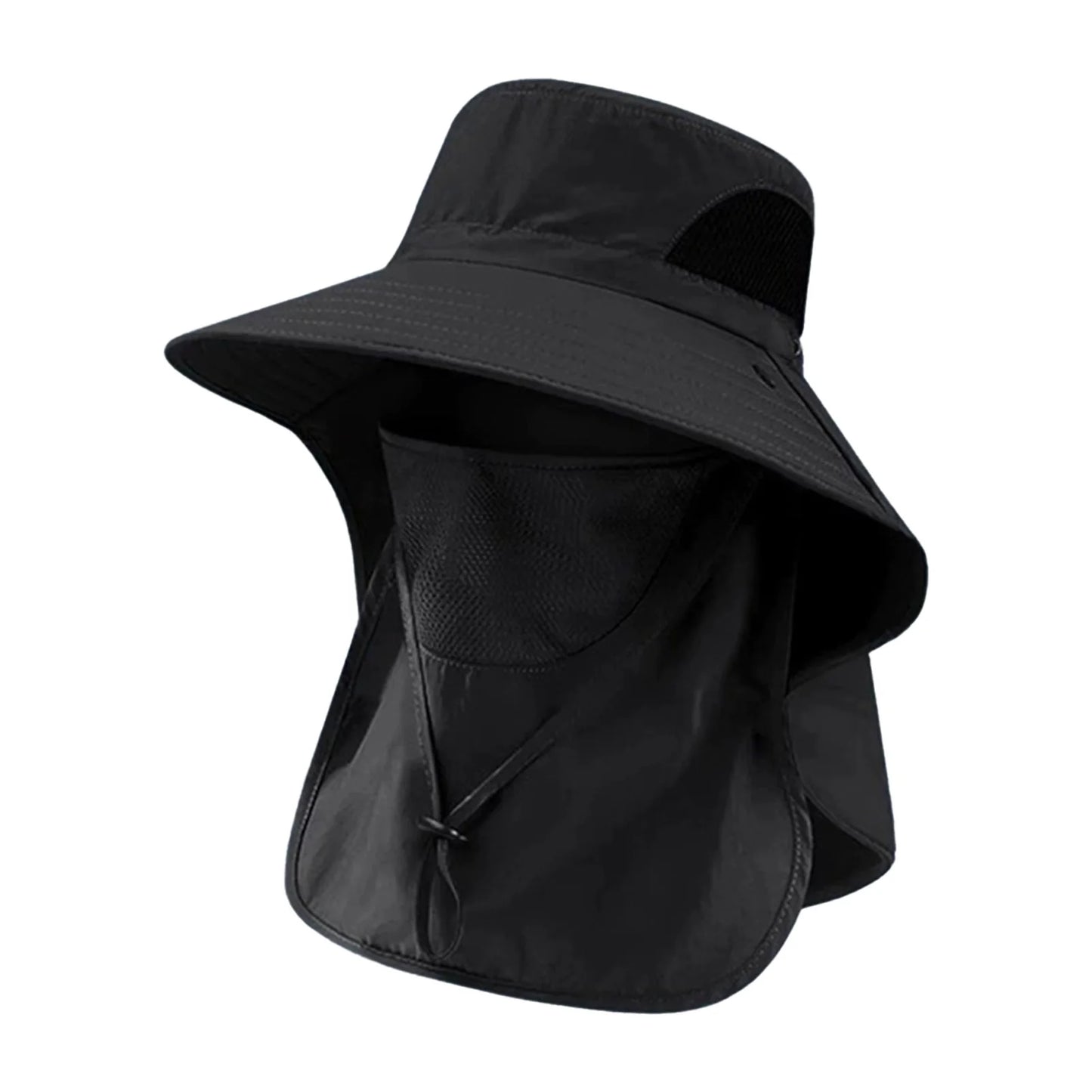 Sun Fishing Hat for women features a wide brim and neck cover for extra sun protection. Breathable and lightweight design helps protect from UV rays during travel, beach trips, fishing, and outdoor activities.