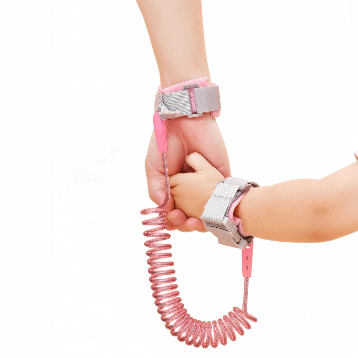 Child Safety Harness Leash helps keep toddlers and kids safe in crowded places. Adjustable wristband and traction rope design provides comfort, security, and anti-lost protection during travel, shopping, and outdoor activitie
