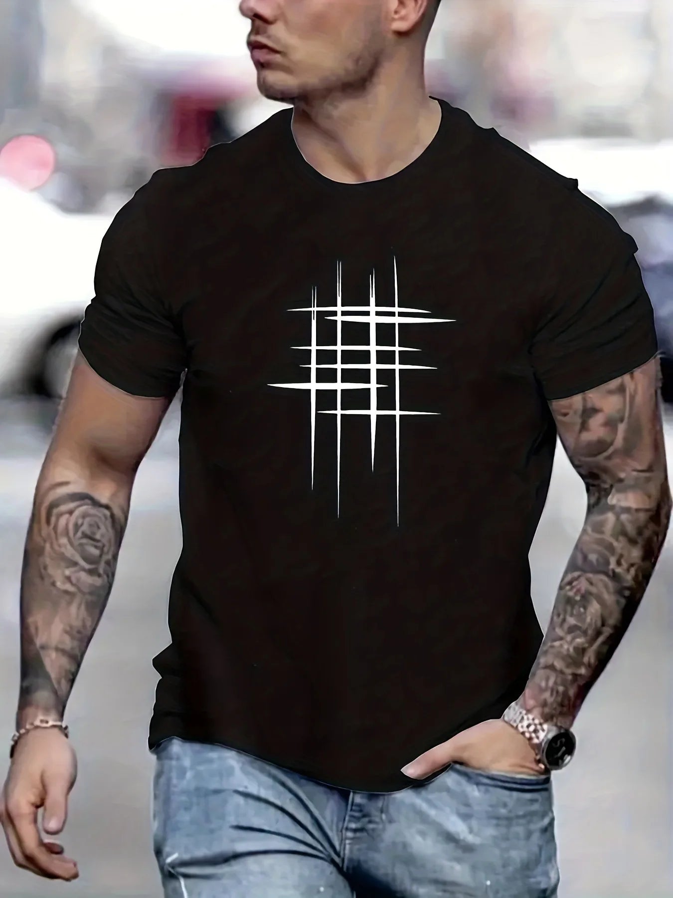 Men’s Gothic Skull T-Shirt features a stylish oversized streetwear design with dark anime and Y2K fashion vibes. Comfortable short sleeves and loose fit make it perfect for casual wear, summer outings, and everyday style